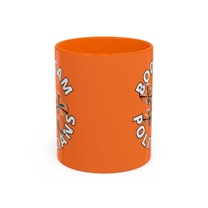Bodycam the Politicians Drone Orange Accent Mug by cypherpunkgear.com