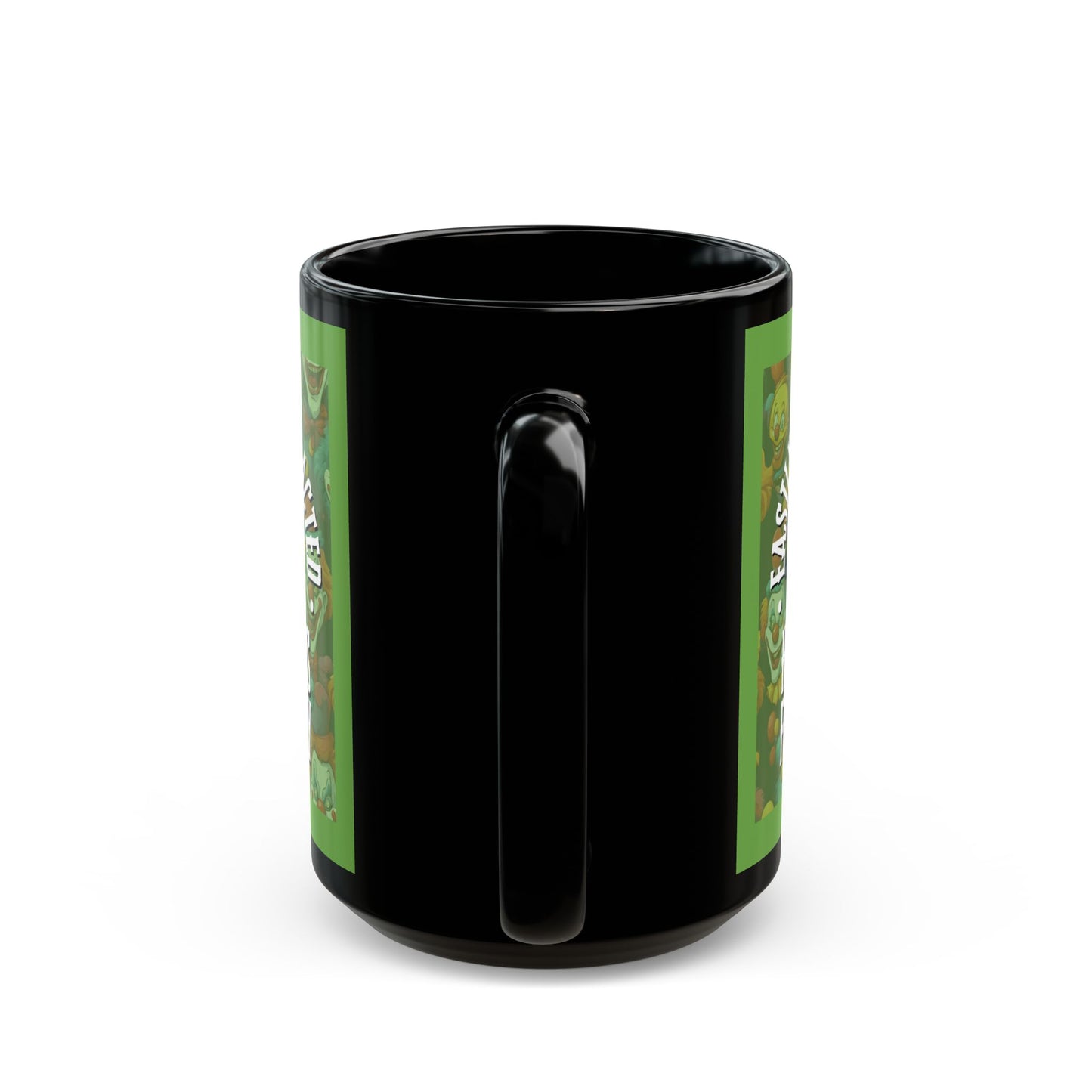 Easily Distracted by Heinous Fuckery Little Jinx Green Mug by cypherpunkgear.com