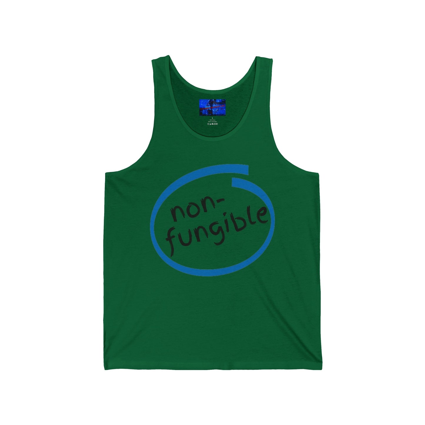 Nonfungible Unisex Jersey Tank Top by cypherpunkgear