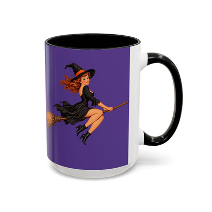 Hazel Hex Purple Accent Mug by CreepyCrafts.boo