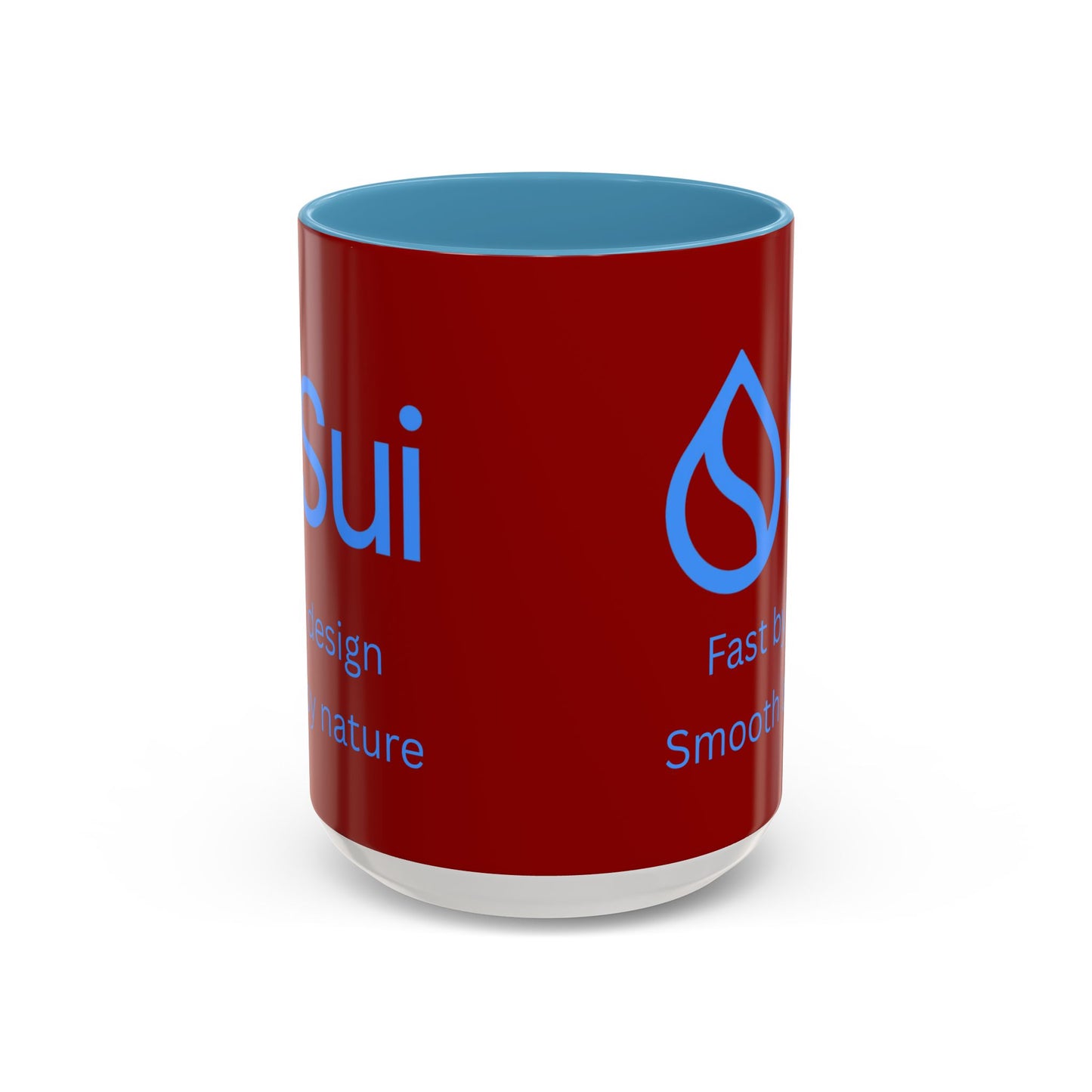 SUI Red Accent Mug by cypherpunkgear.com