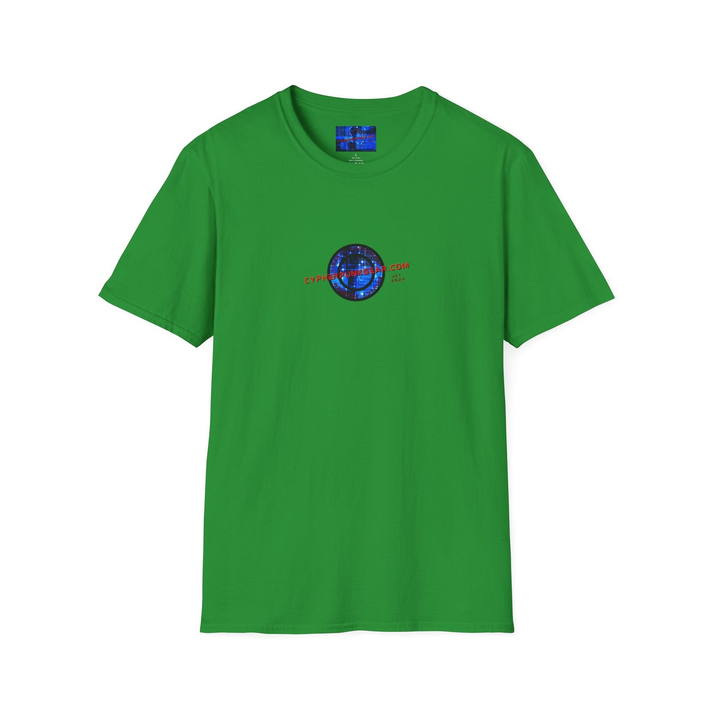 2-sided, cypherpunkgear.com Logo & Cityscape Dark colors Unisex T-Shirt by cypherpunkgear.com