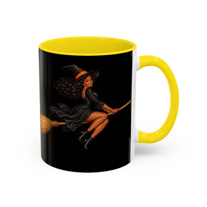 Velvet Vex Black Accent Mug by CreepyCrafts.boo