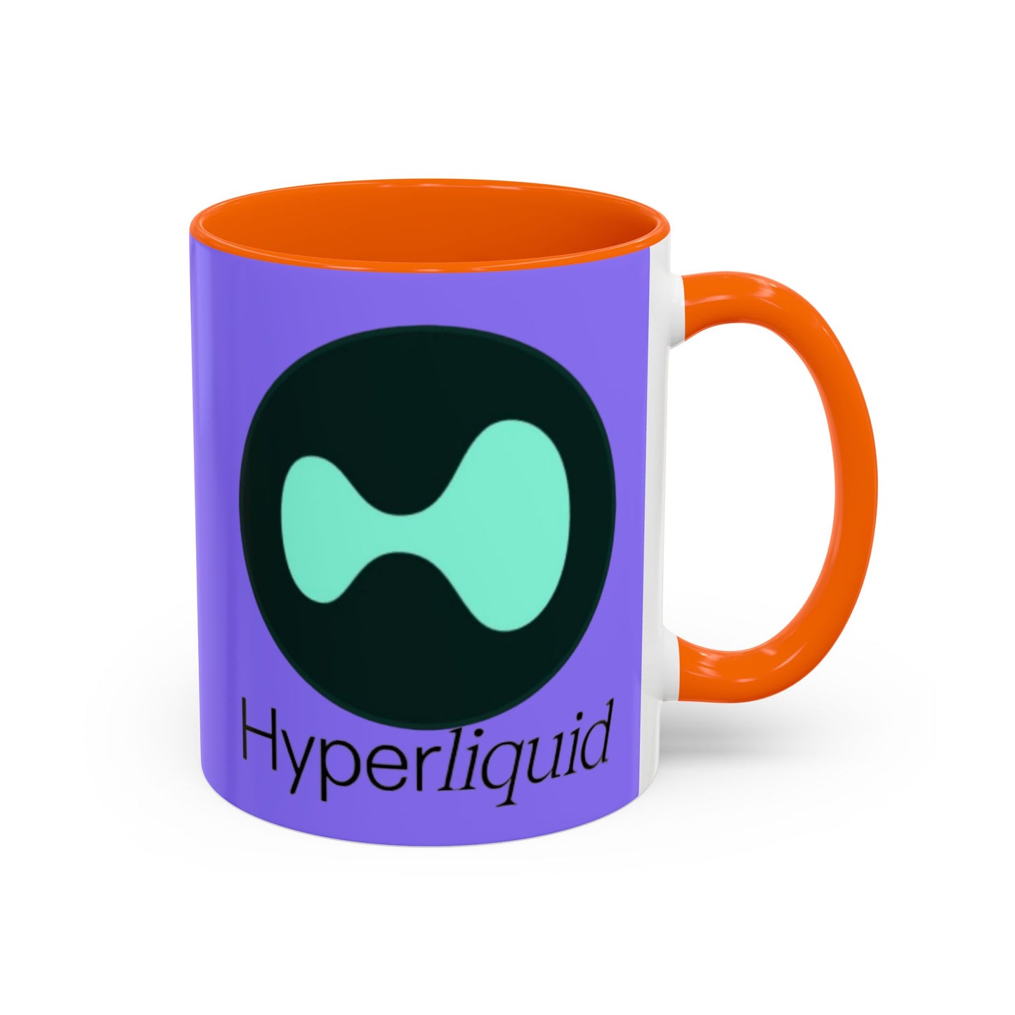Hyperliquid Black font Light Purple Accent Mug by cypherpunkgear.com