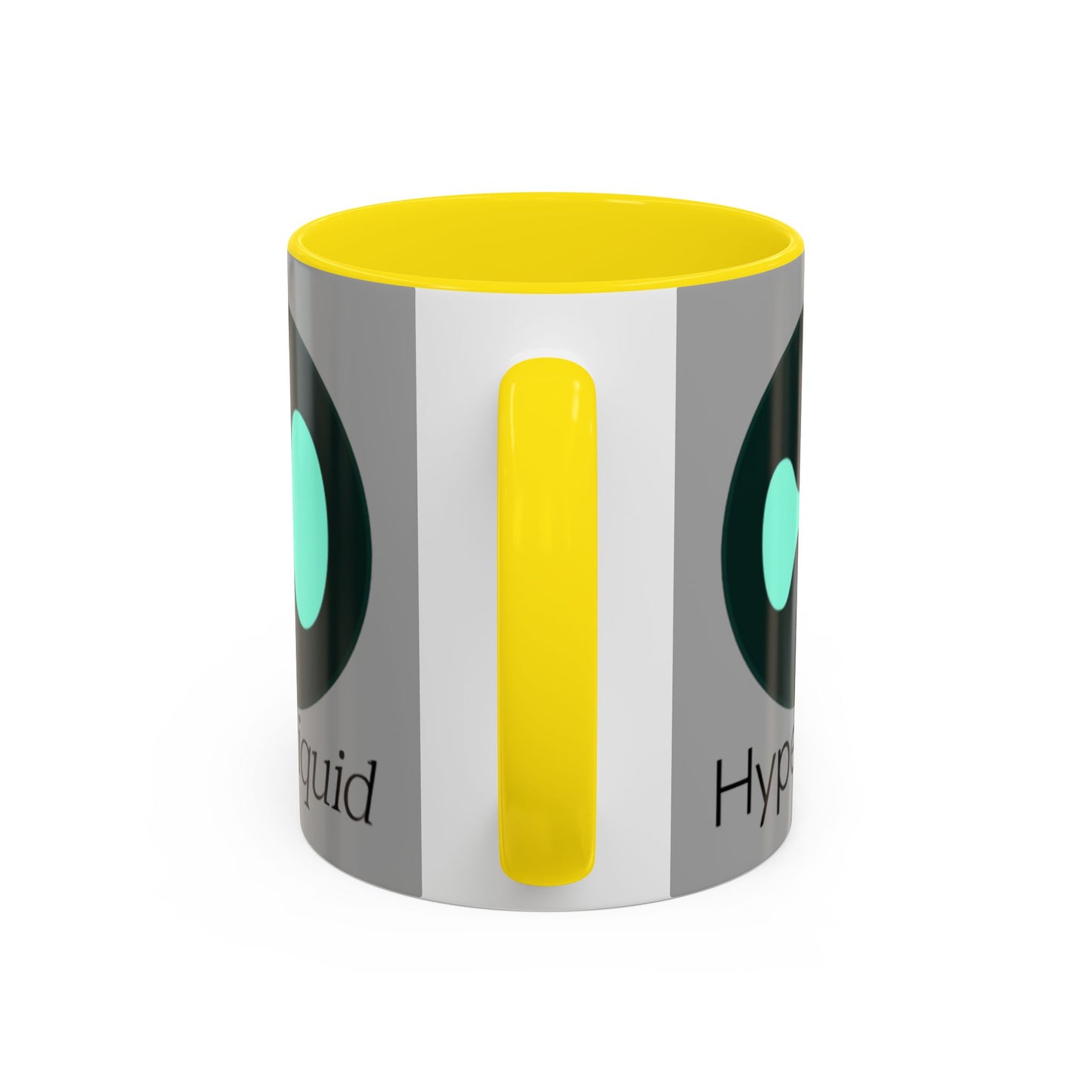 Hyperliquid Black font Grey Accent Mug by cypherpunkgear.com