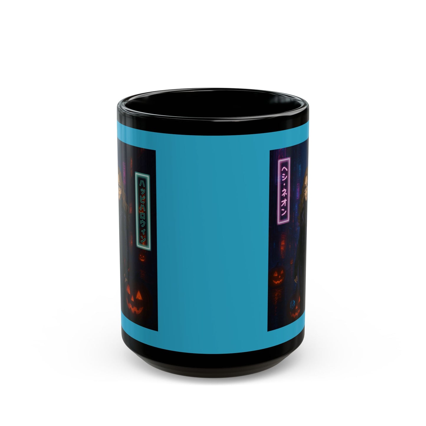 Hethyr Neon Turquoise Mug by CreepyCrafts.boo