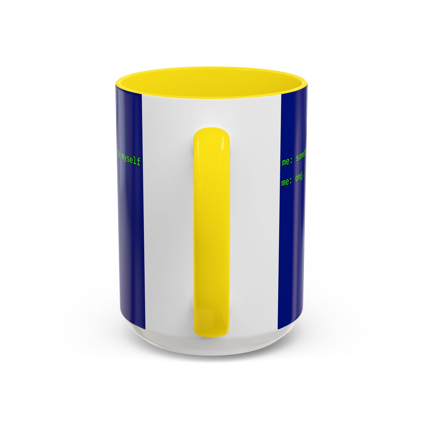 Sometimes I talk to myself - me: omg...same Blue Accent Mug by cypherpunkgear.com