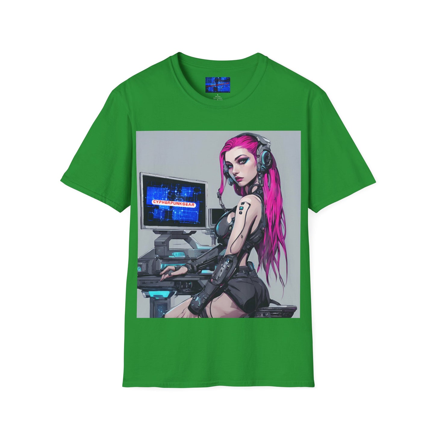 Netrunner Cyberpunk Dark colors Unisex T-Shirt by cypherpunkgear.com