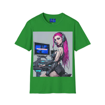 Netrunner Cyberpunk Dark colors Unisex T-Shirt by cypherpunkgear.com