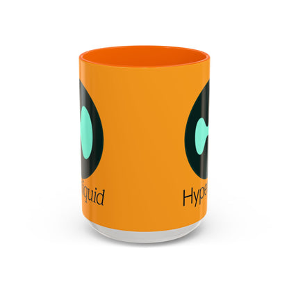 Hyperliquid Black font Orange Accent Mug by cypherpunkgear.com