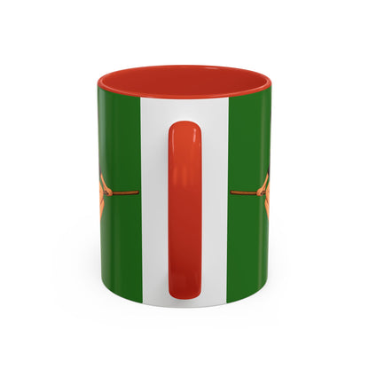 Hazel Hex Green Accent Mug by CreepyCrafts.boo