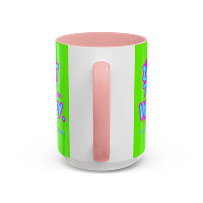 Don't Trust...Verify. Green Accent Mug by cypherpunkgear.com