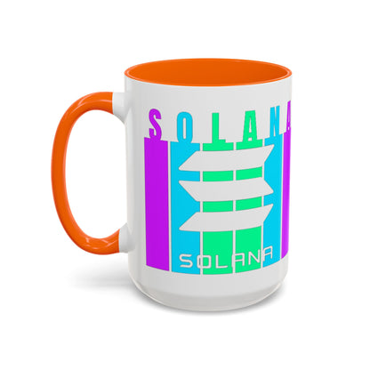 Solana (SOL) Freedom Accent Mug by cypherpunkgear.com