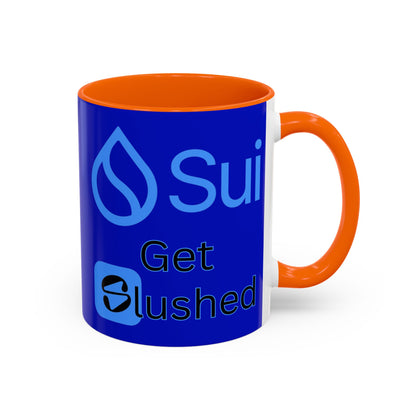 Sui: Get Slushed Dark Blue Accent Mug by cypherpunkgear.com