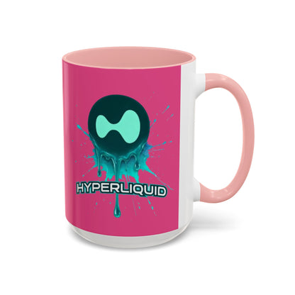 HYPE Drip Pink Accent Mug by cypherpunkgear.com