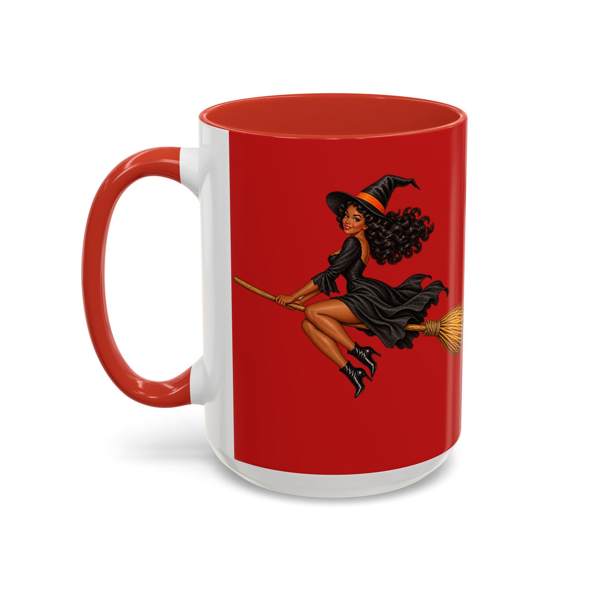 Velvet Vex Red Accent Mug by CreepyCrafts.boo