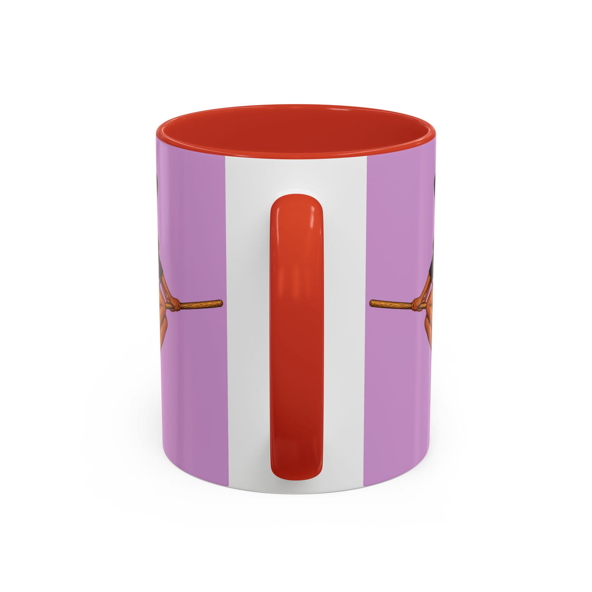 Velvet Vex Pink Accent Mug by CreepyCrafts.boo