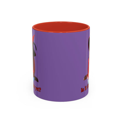 Is it Samhain yet? Light Purple Accent Mug by CreepyCrafts.boo