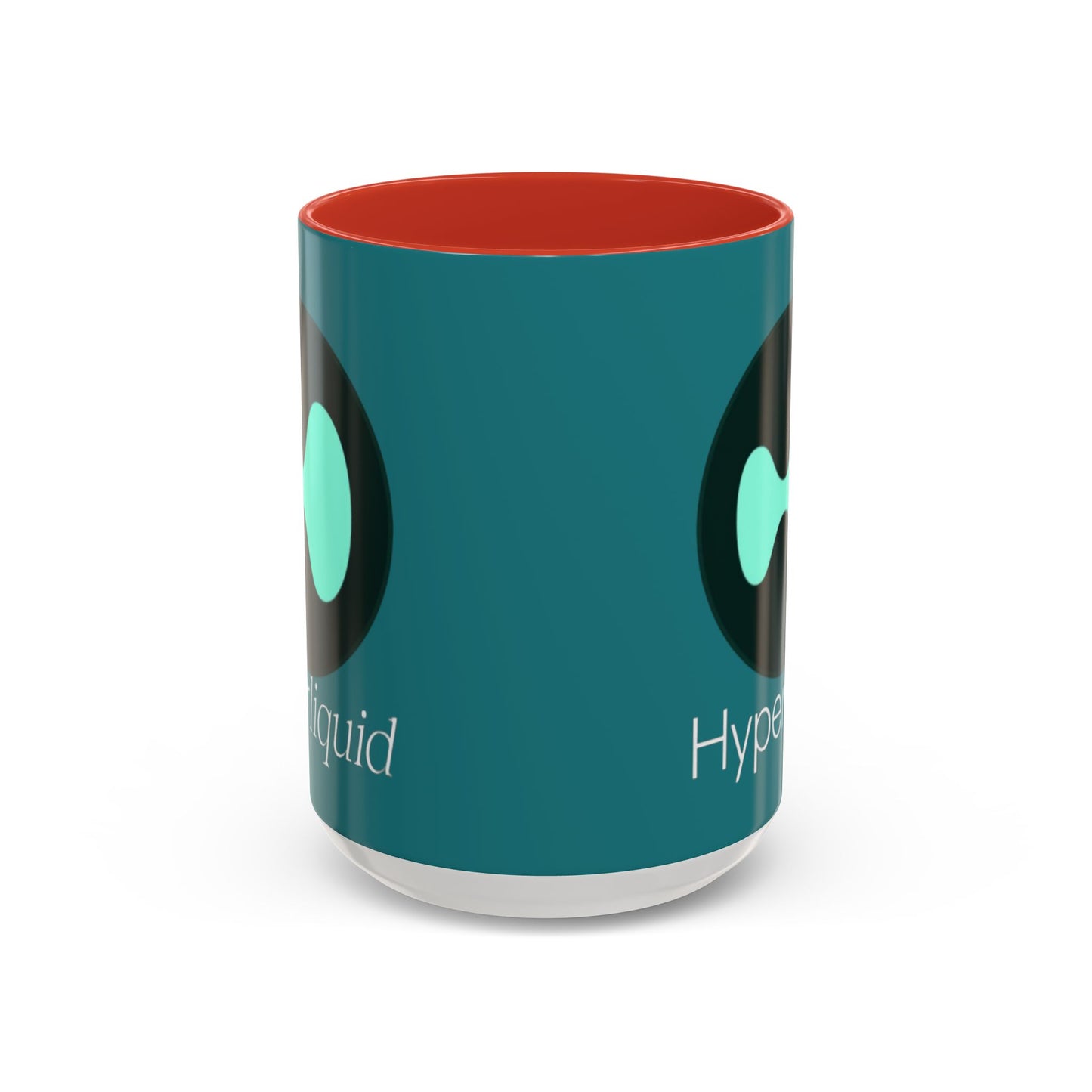 Hyperliquid White font Hyperliquid Accent Mug by cypherpunkgear.com