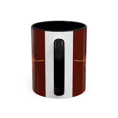 Velvet Vex Brown Accent Mug by CreepyCrafts.boo