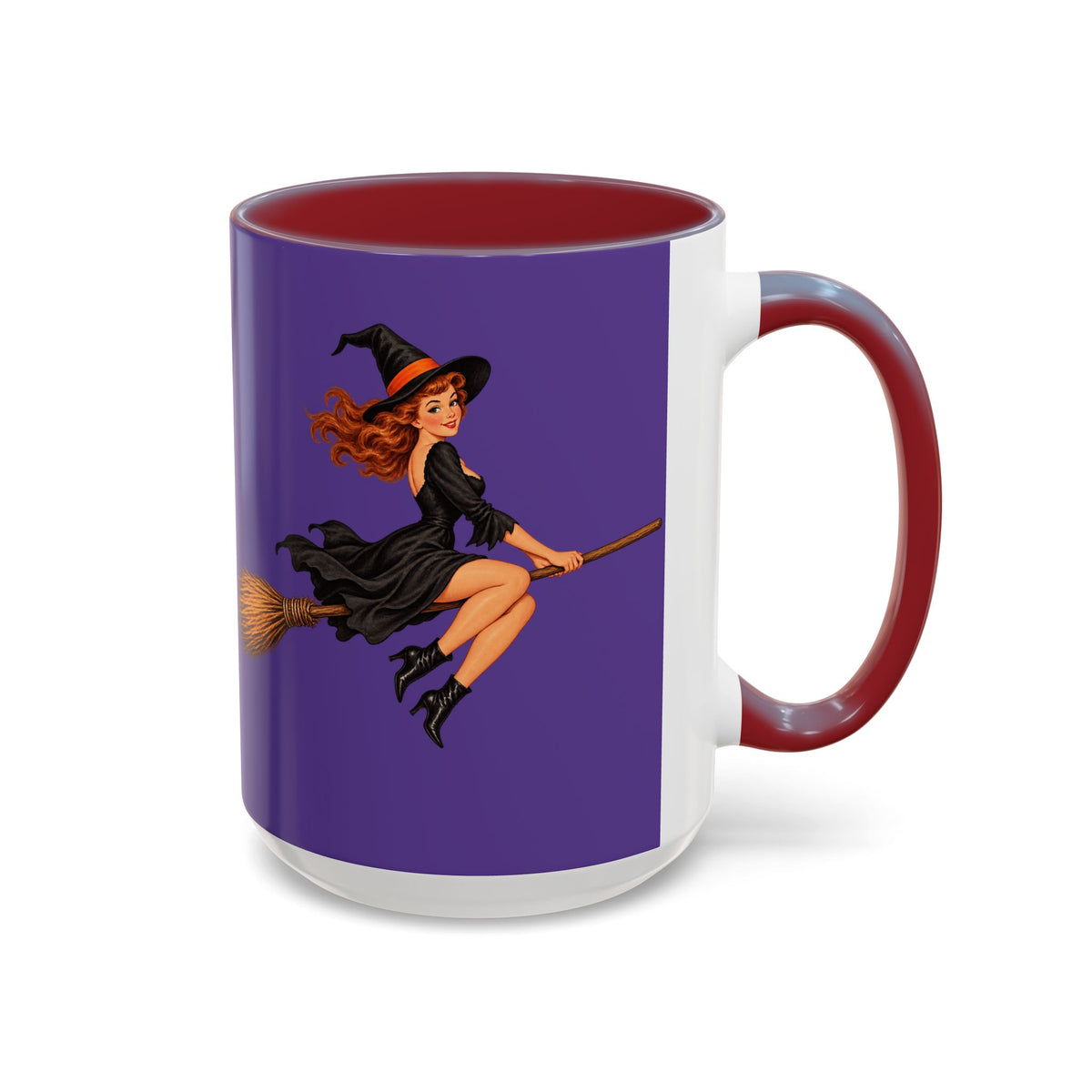 Hazel Hex Purple Accent Mug by CreepyCrafts.boo