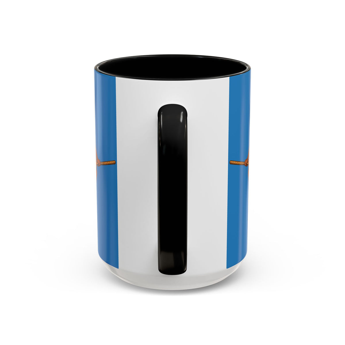 Velvet Vex Blue Accent Mug by CreepyCrafts.boo