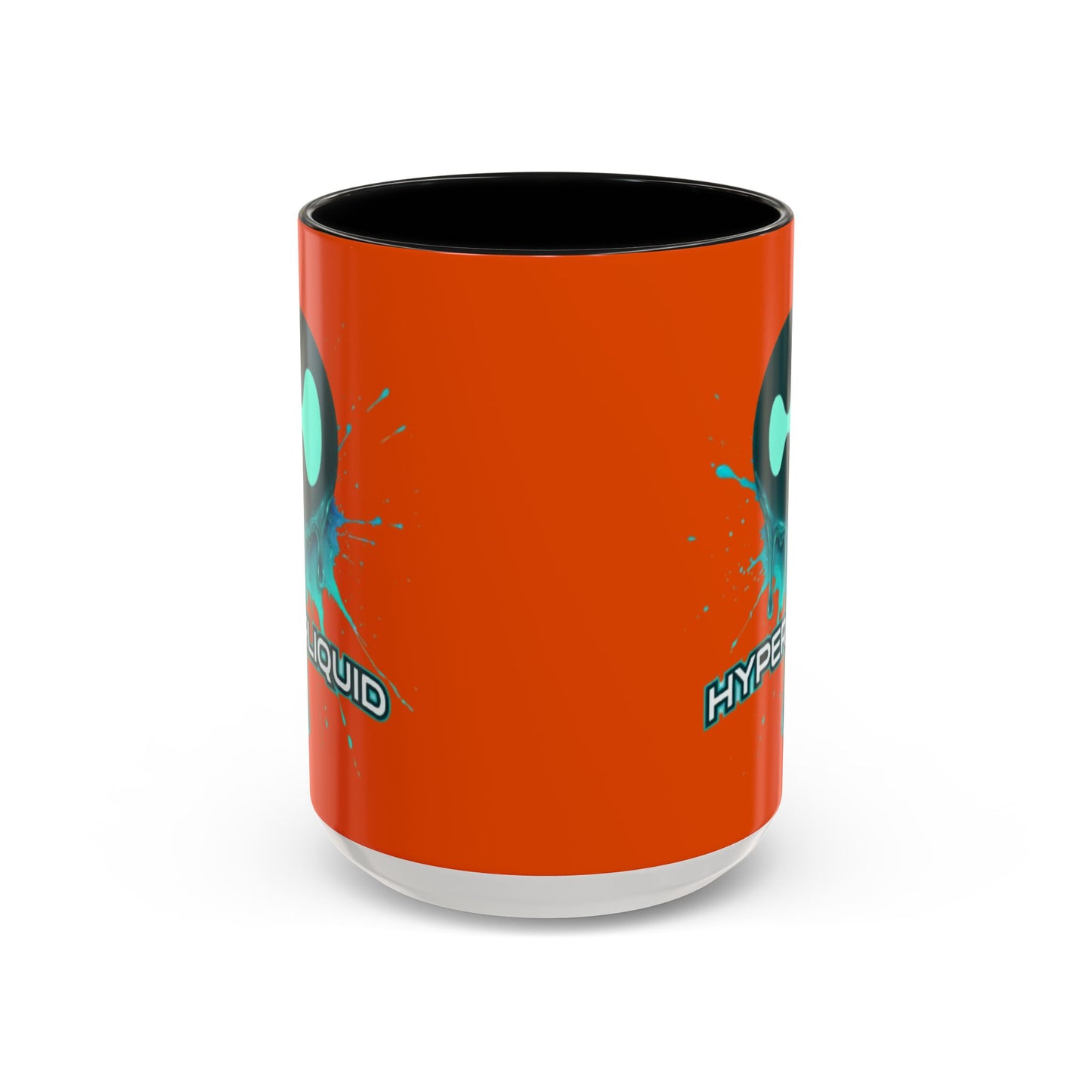 HYPE Drip Orange Accent Mug by cypherpunkgear.com
