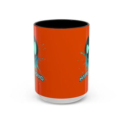 HYPE Drip Orange Accent Mug by cypherpunkgear.com