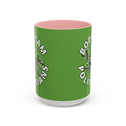 Bodycam the Politicians Drone Green Accent Mug by cypherpunkgear.com