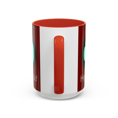 Hyperliquid White font Red Accent Mug by cypherpunkgear.com