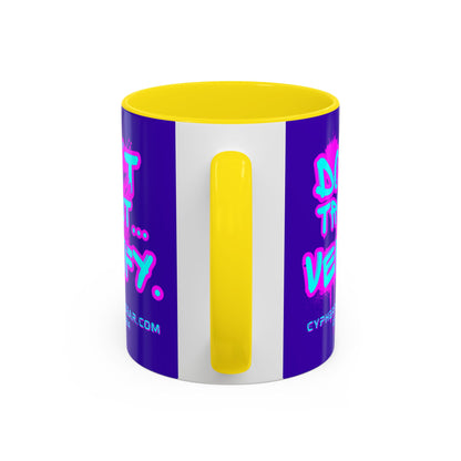Don't Trust...Verify. Dark Purple Accent Mug by cypherpunkgear.com