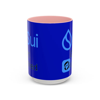 Sui: Get Slushed Dark Blue Accent Mug by cypherpunkgear.com