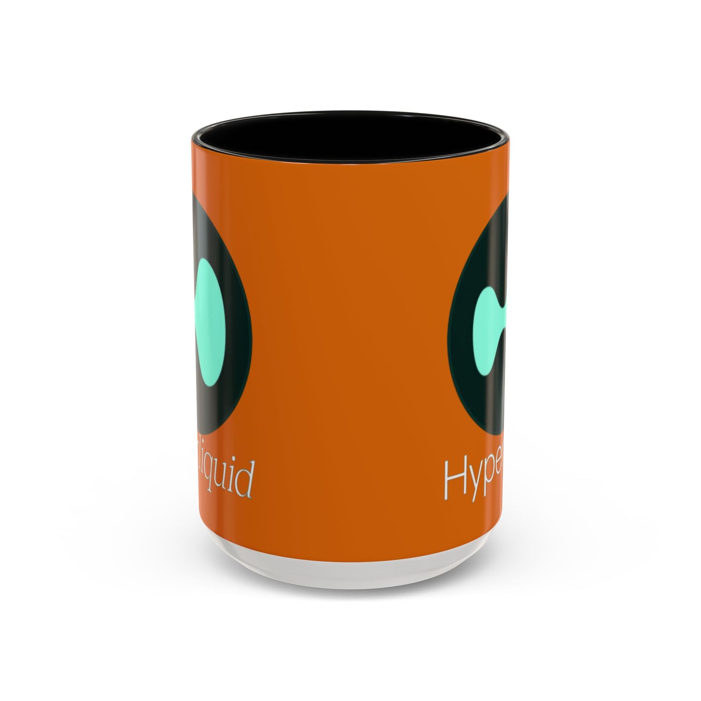 Hyperliquid White font Orange Accent Mug by cypherpunkgear.com
