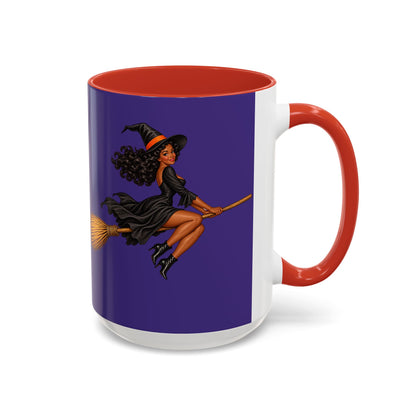 Velvet Vex Purple Accent Mug by CreepyCrafts.boo