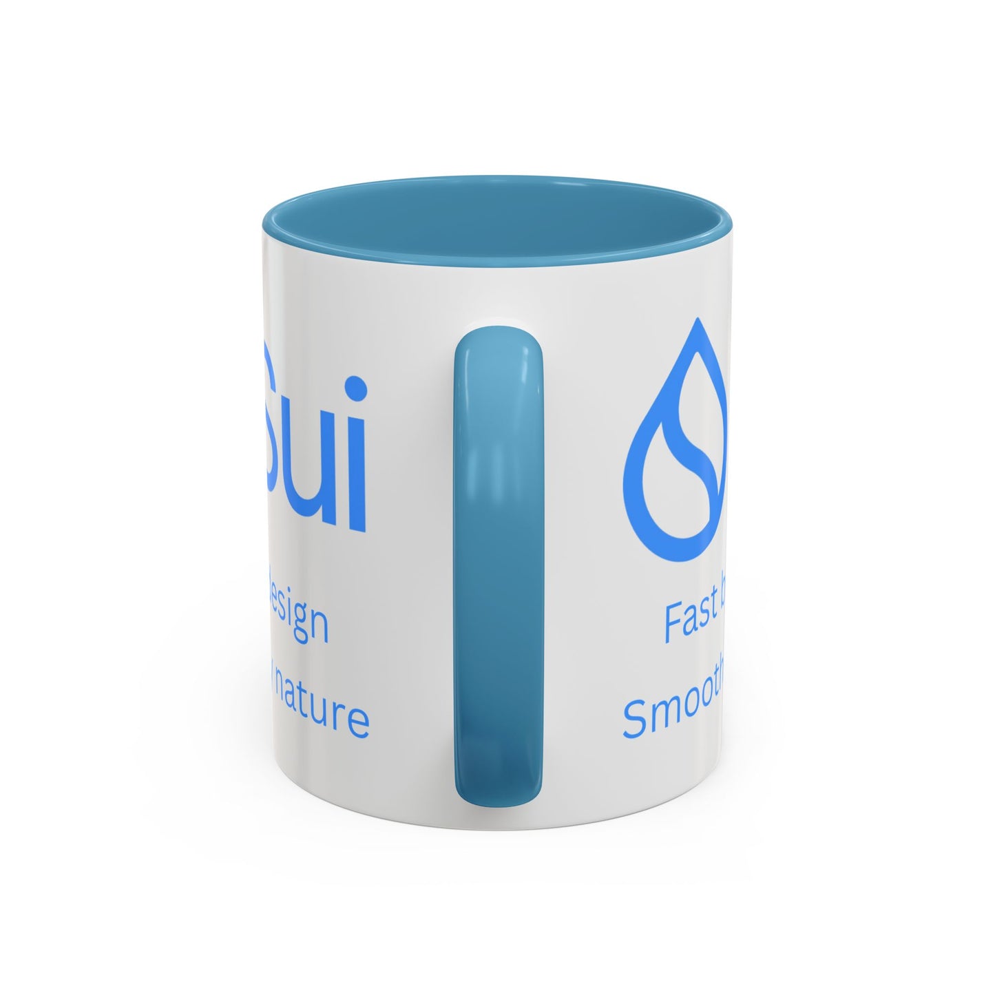 SUI White Accent Mug by cypherpunkgear.com