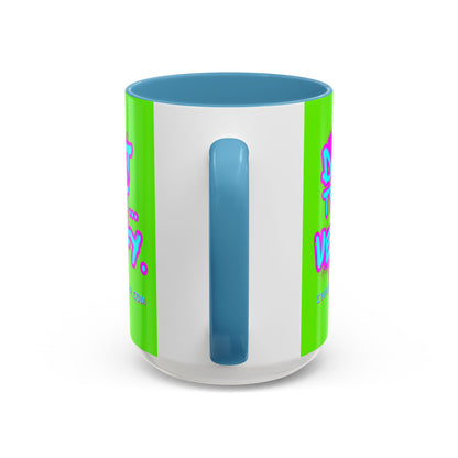 Don't Trust...Verify. Green Accent Mug by cypherpunkgear.com