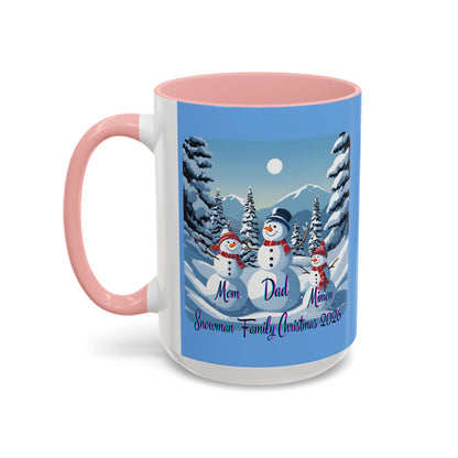 Snowman Family of 3 Accent Mug by cypherpunkgear.com
