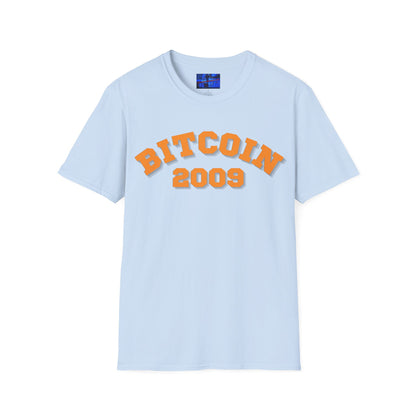 Bitcoin 2009 Light colors Unisex T-Shirt by cypherpunkgear.com
