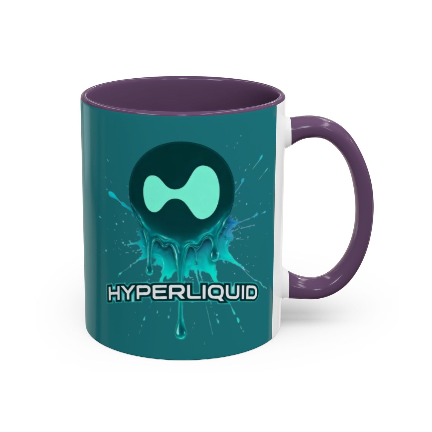 HYPE Drip Hyperliquid Accent Mug by cypherpunkgear.com