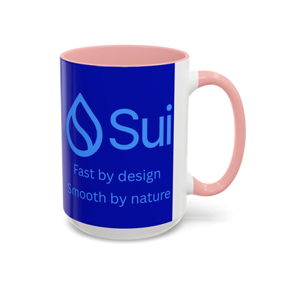 SUI Dark Blue Accent Mug by cypherpunkgear.com