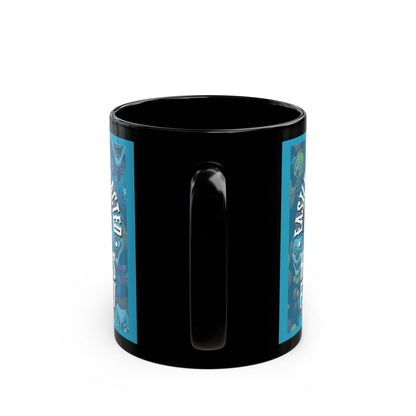Easily Distracted by Heinous Fuckery Little Jinx Turquoise Mug by cypherpunkgear.com