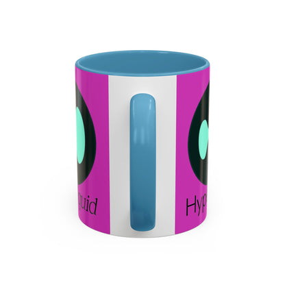 Hyperliquid Black font Pink Accent Mug by cypherpunkgear.com