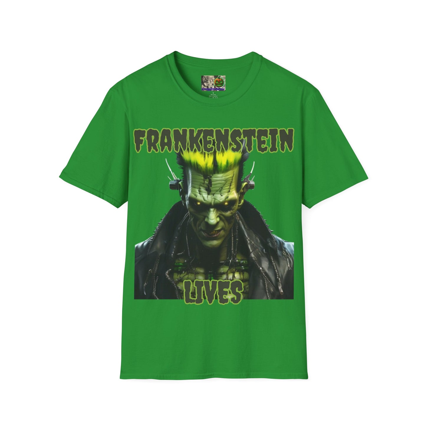 Frankenstein Lives Dark colors Unisex T-Shirt by CreepyCrafts.boo