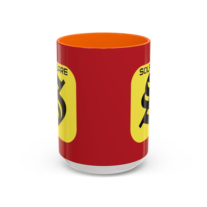 SolflareLogo Red Accent Mug by cypherpunkgear.com