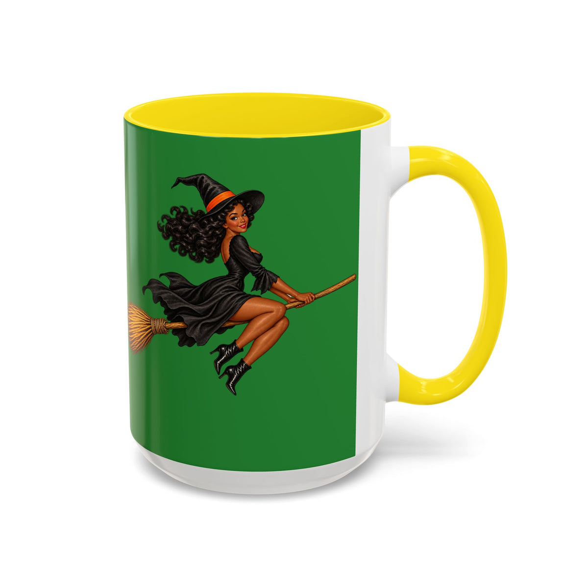 Velvet Vex Green Accent Mug by CreepyCrafts.boo