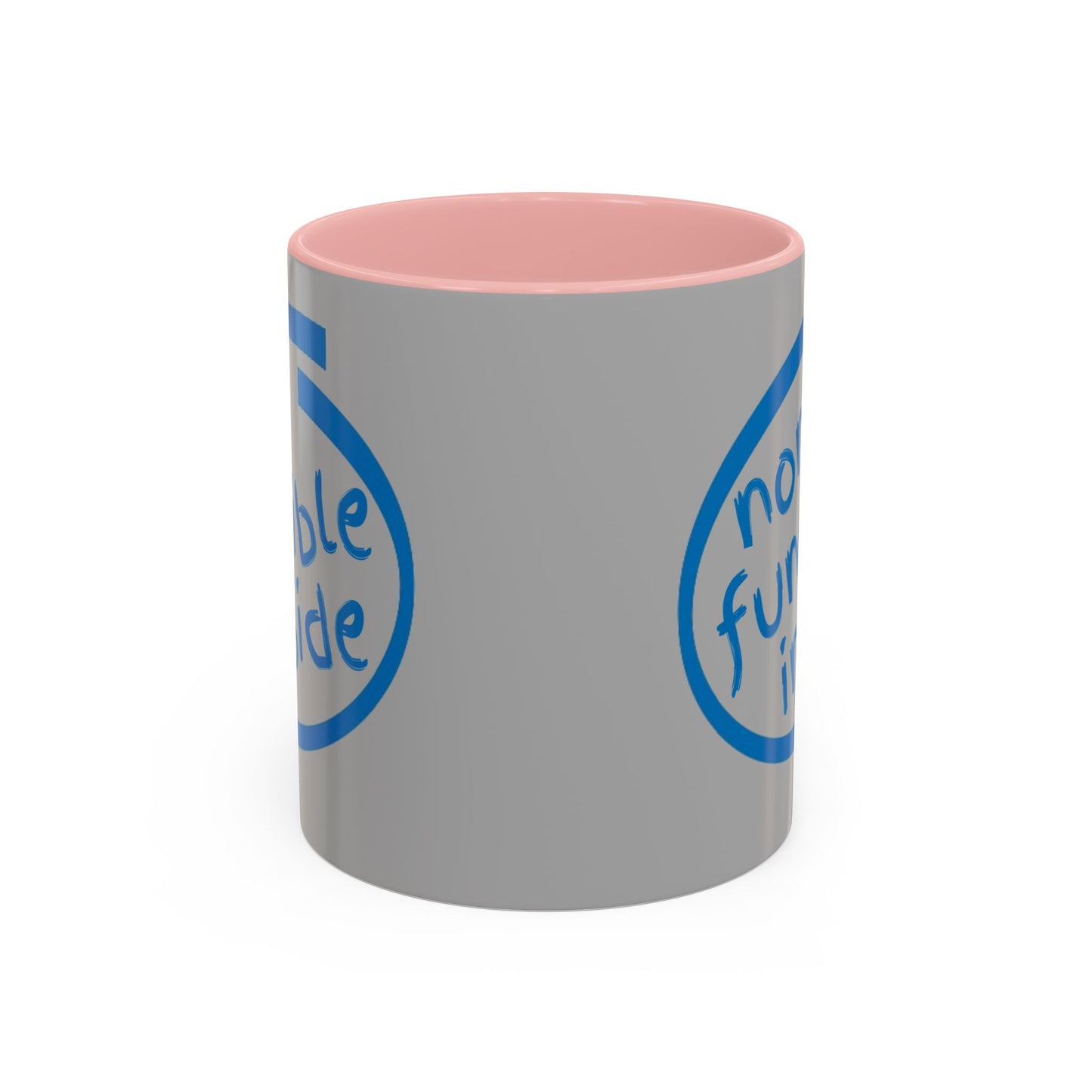 Non-Fungible Inside Grey Accent Mug by cypherpunkgear.com