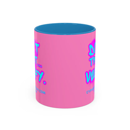 Don't Trust...Verify. Light Pink Accent Mug by cypherpunkgear.com