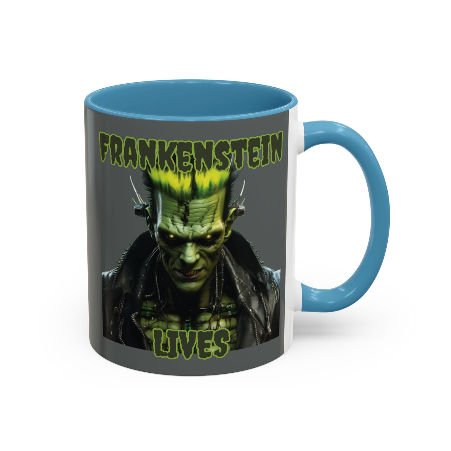 Frankenstein Lives Accent Mug by CreepyCrafts.boo