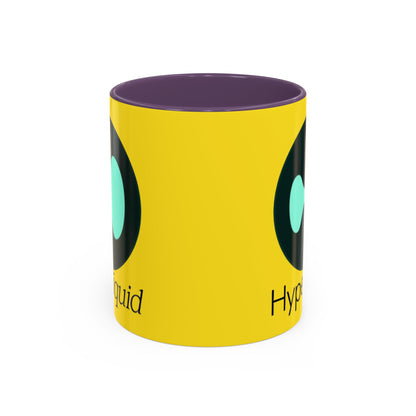 Hyperliquid Black font Yellow Accent Mug by cypherpunkgear.com