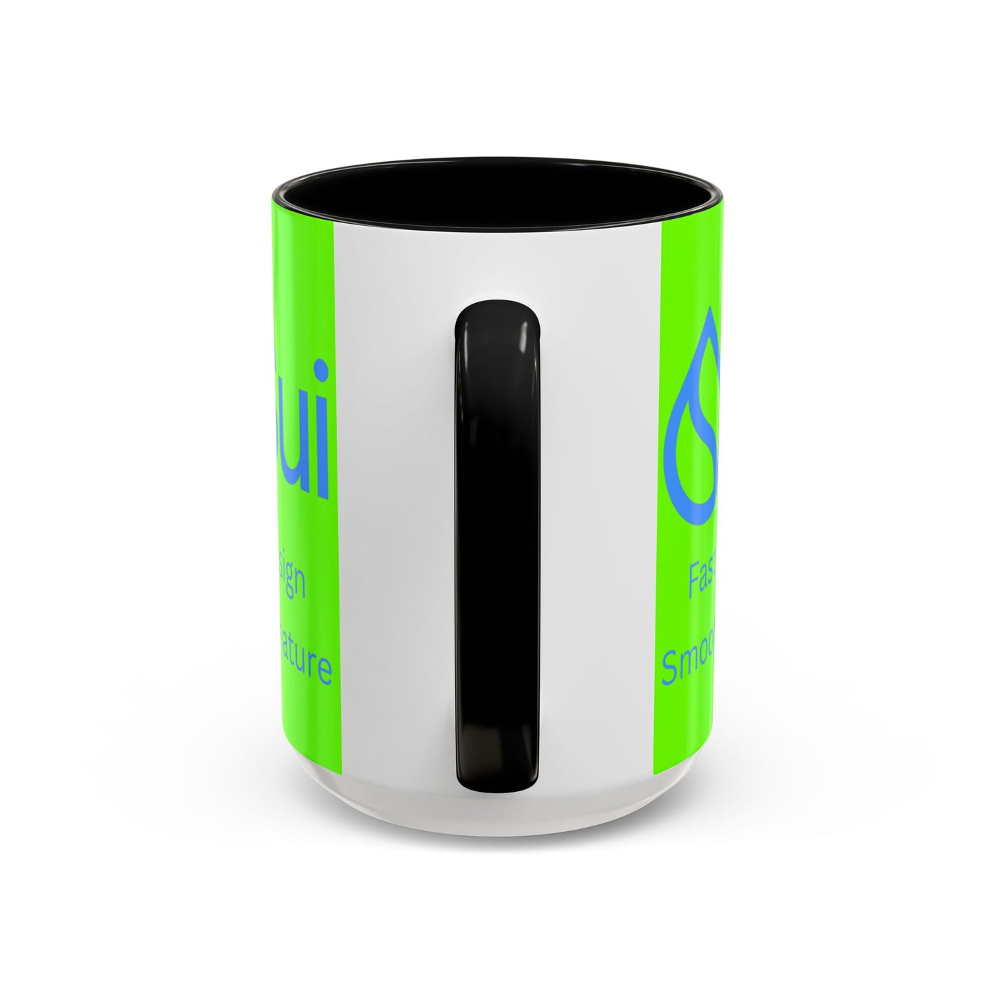 SUI Green Accent Mug by cypherpunkgear.com